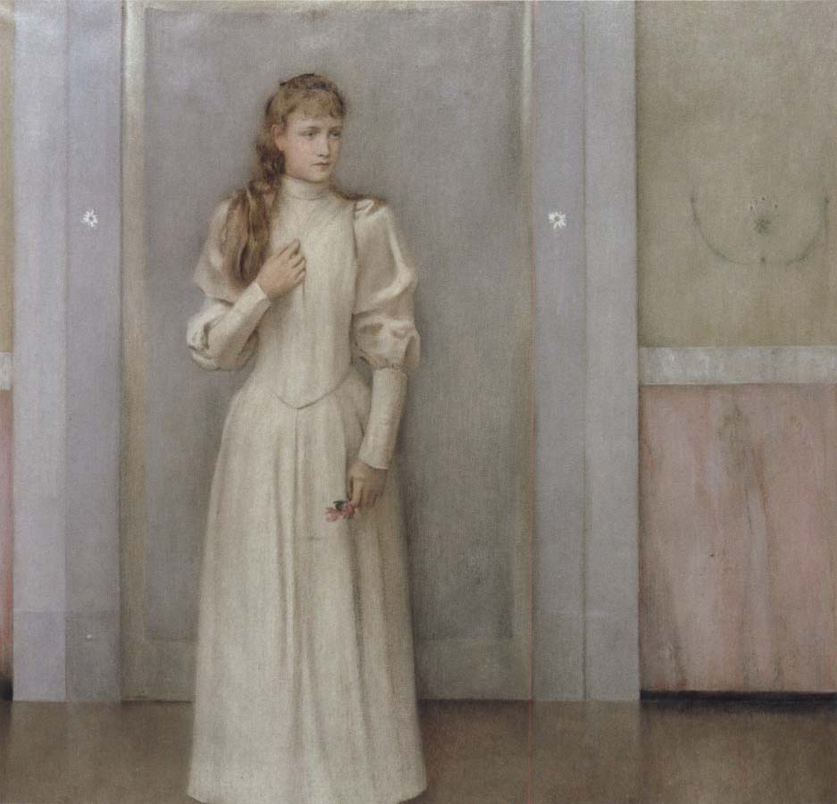 Fernand Khnopff Posthumous Portrait of Margueite Landuyt